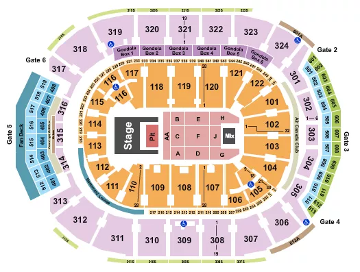 seating chart for Scotiabank Arena - Doja Cat - eventticketscenter.com