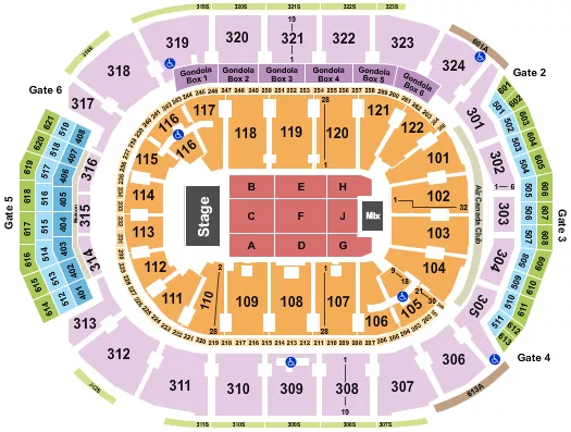 seating chart for Scotiabank Arena - Endstage 2 - eventticketscenter.com