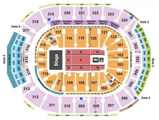 seating chart for Scotiabank Arena - Endstage with B Stage - eventticketscenter.com
