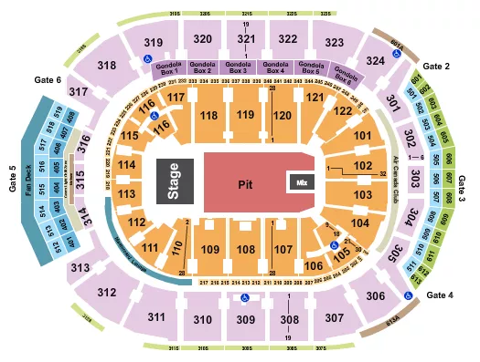 seating chart for Scotiabank Arena - Endstage Full GA Pit - eventticketscenter.com