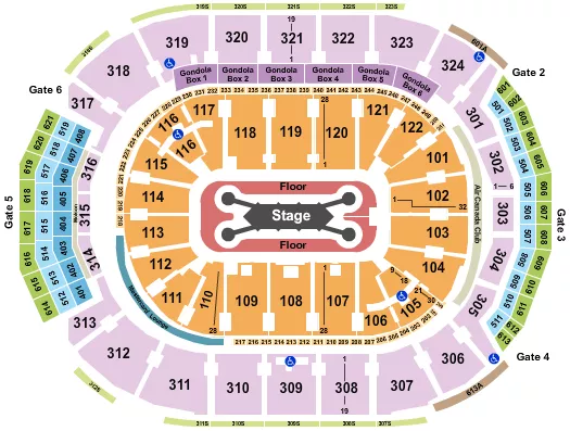 seating chart for Scotiabank Arena - Feid - eventticketscenter.com