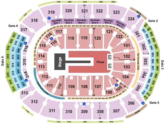 seating chart for Scotiabank Arena - Florence and The Machine - eventticketscenter.com