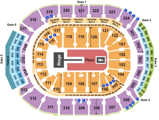 seating chart for Scotiabank Arena - Future - eventticketscenter.com