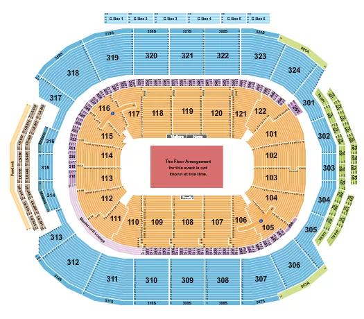 seating chart for Scotiabank Arena - Generic Floor Rows - eventticketscenter.com