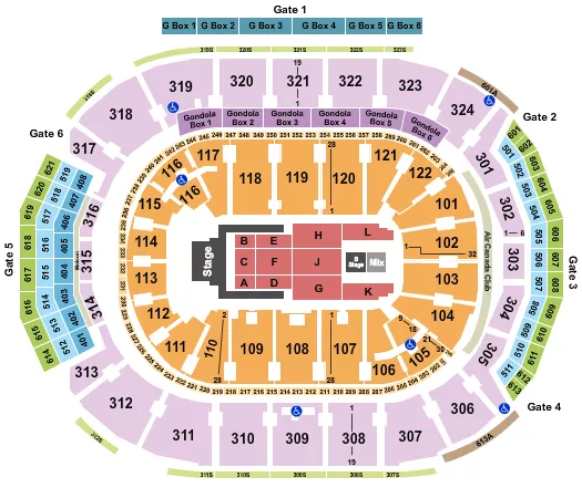 seating chart for Scotiabank Arena - Jelly Roll - eventticketscenter.com