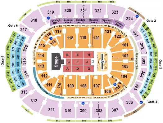seating chart for Scotiabank Arena - Justin Timberlake - eventticketscenter.com