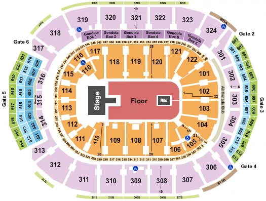 seating chart for Scotiabank Arena - Karan Aujla - eventticketscenter.com