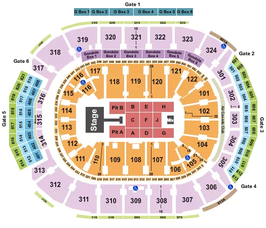 seating chart for Scotiabank Arena - Kelsea Ballerini - eventticketscenter.com