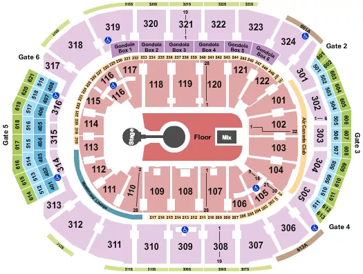 seating chart for Scotiabank Arena - Kid Cudi - eventticketscenter.com