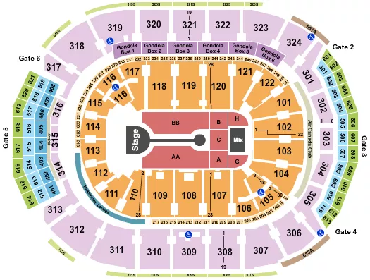 seating chart for Scotiabank Arena - Lauren Daigle - eventticketscenter.com