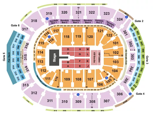 seating chart for Scotiabank Arena - Mary J. Blige - eventticketscenter.com