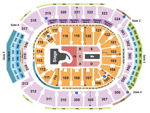 seating chart for Scotiabank Arena - Megan Moroney - eventticketscenter.com