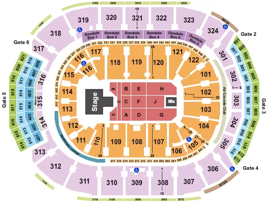 seating chart for Scotiabank Arena - Melanie Martinez - eventticketscenter.com