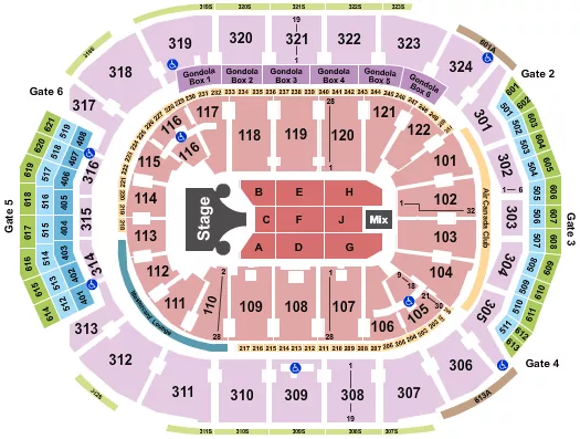 seating chart for Scotiabank Arena - Missy Elliott - eventticketscenter.com