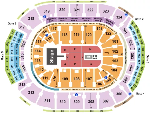 seating chart for Scotiabank Arena - Niall Horan - eventticketscenter.com