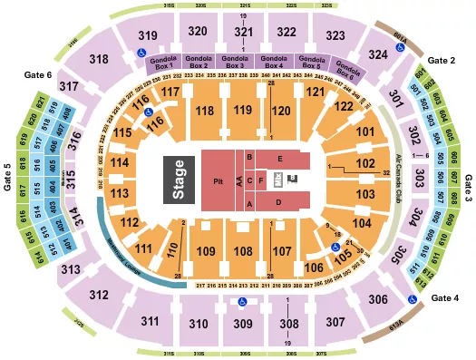 seating chart for Scotiabank Arena - Noah Kahan - eventticketscenter.com