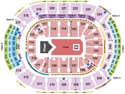 seating chart for Scotiabank Arena - Russ - eventticketscenter.com
