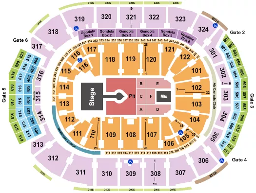 seating chart for Scotiabank Arena - Sabrina Carpenter - eventticketscenter.com