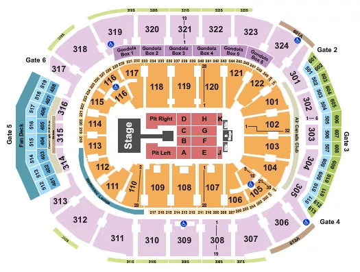 seating chart for Scotiabank Arena - sombr - eventticketscenter.com