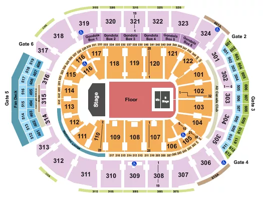 seating chart for Scotiabank Arena - Tyler The Creator - eventticketscenter.com