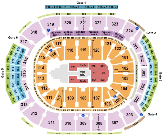 seating chart for Scotiabank Arena - WWE - eventticketscenter.com