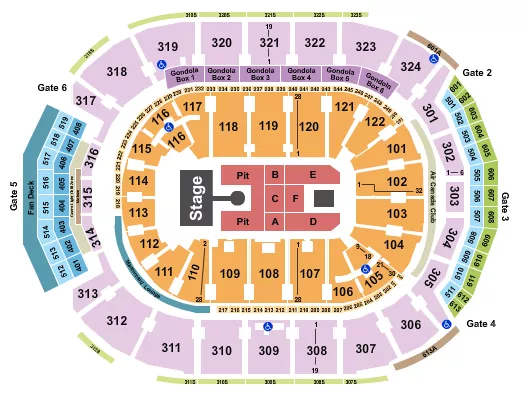 seating chart for Scotiabank Arena - Weezer - eventticketscenter.com