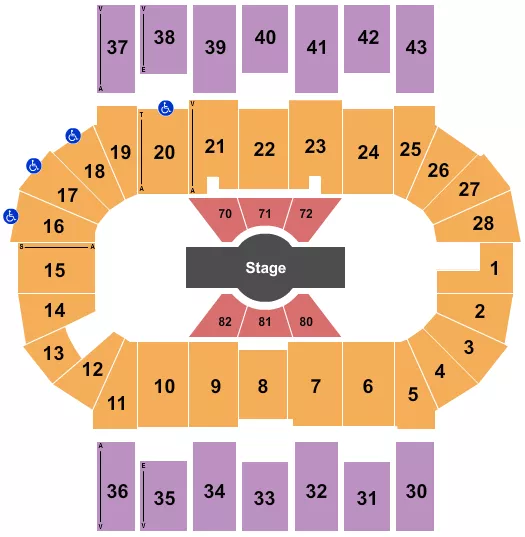 seating chart for Scotiabank Centre - Cirque - Corteo - eventticketscenter.com