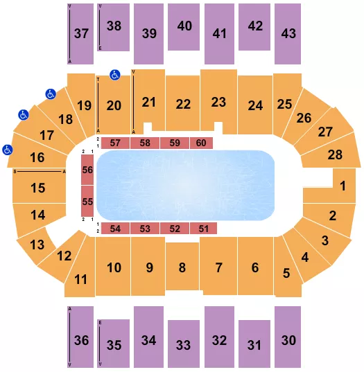 seating chart for Scotiabank Centre - Disney on Ice - eventticketscenter.com