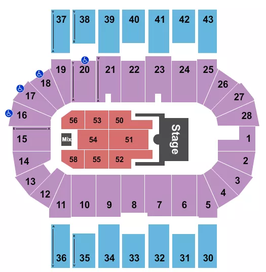 seating chart for Scotiabank Centre - Hilary Duff - eventticketscenter.com
