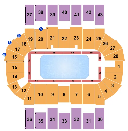 seating chart for Scotiabank Centre - Stars On Ice - eventticketscenter.com