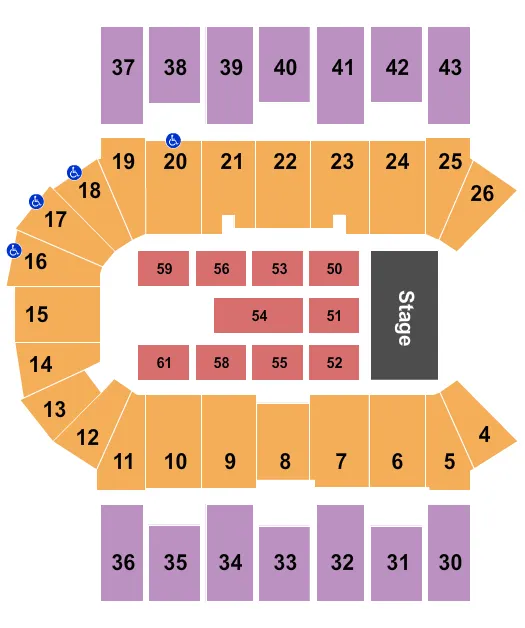 seating chart for Scotiabank Centre - Theresa Caputo - eventticketscenter.com