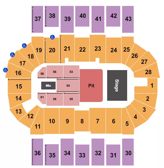 seating chart for Scotiabank Centre - Avril Lavigne - eventticketscenter.com