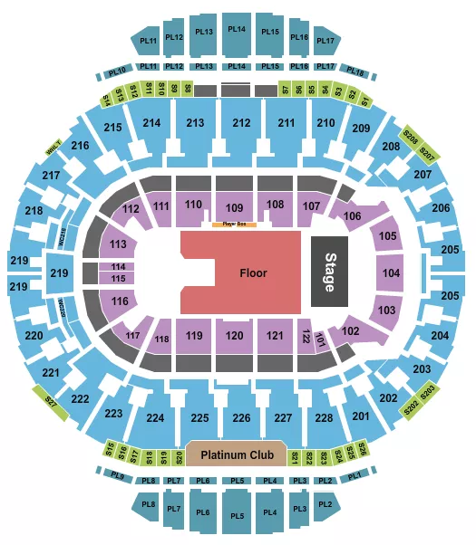 seating chart for Scotiabank Saddledome - Endstage 3 - eventticketscenter.com
