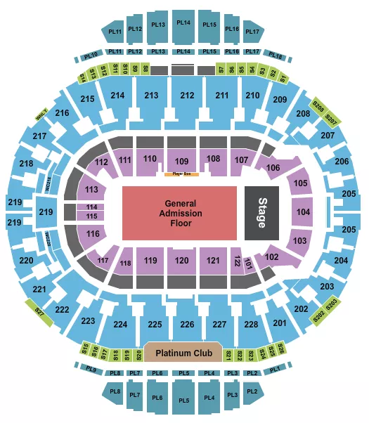 seating chart for Scotiabank Saddledome - Endstage GA Flr - eventticketscenter.com