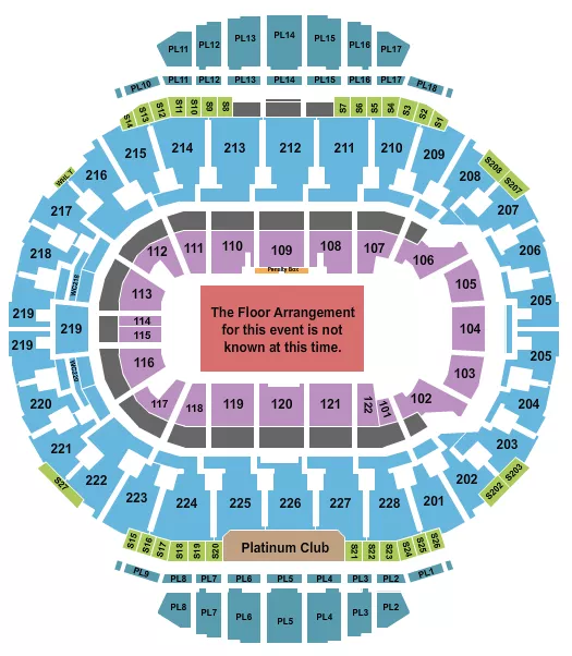 seating chart for Scotiabank Saddledome - Generic Floor Row - eventticketscenter.com