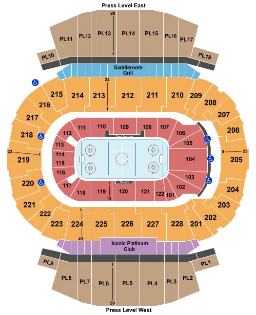 Hockey 2 Seating Map