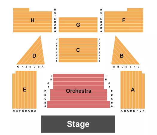 seating chart for Scottish Rite Masonic Center - Tampa - Endstage 2 - eventticketscenter.com