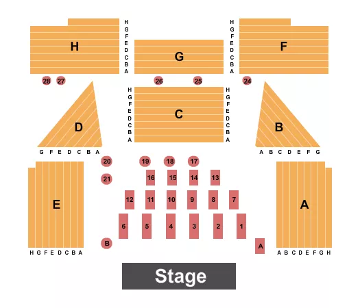 seating chart for Scottish Rite Masonic Center - Tampa - Endstage Tables 3 - eventticketscenter.com