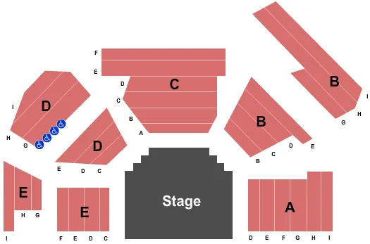 seating chart for Seacoast Repertory Theatre - End Stage - eventticketscenter.com