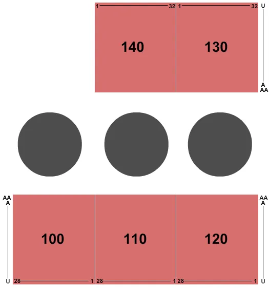 seating chart for Glass City Center - Circus - eventticketscenter.com