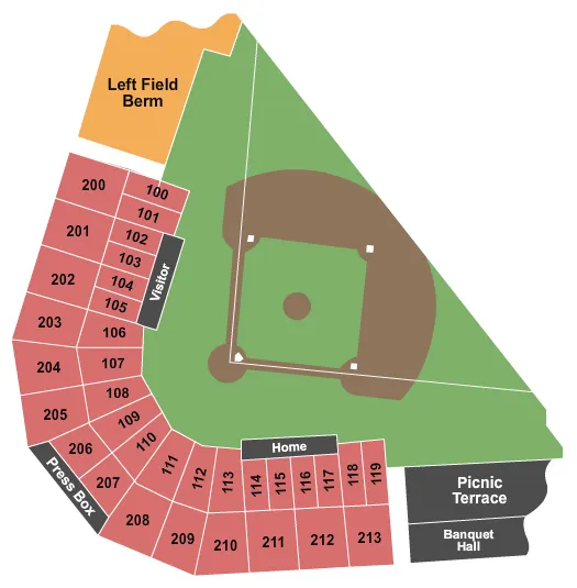 seating chart for UCHealth Park - Baseball - eventticketscenter.com