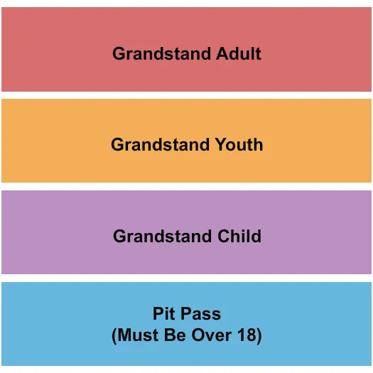 seating chart for Seekonk Speedway - Grandstand/Pit - eventticketscenter.com