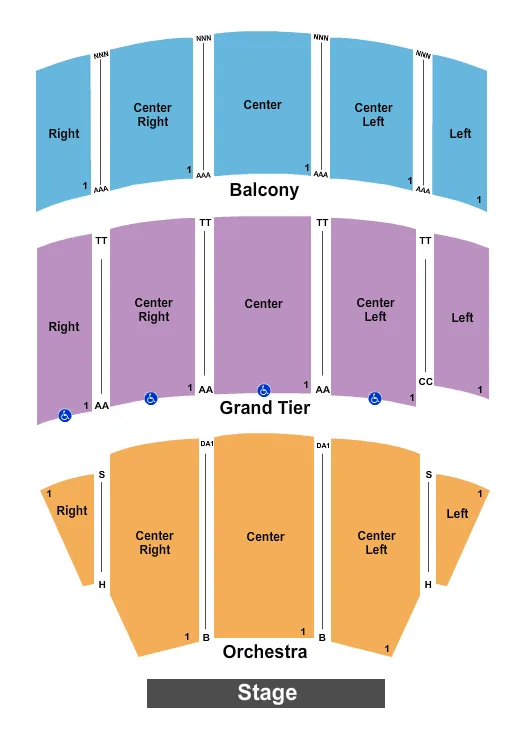 seating chart for Selena Auditorium - Endstage - No Pit - eventticketscenter.com