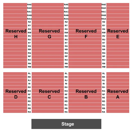 seating chart for Seven Feathers Hotel & Casino - Endstage 3 - eventticketscenter.com