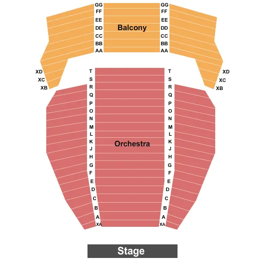 seating chart for Shaw Festival Theatre - End Stage - eventticketscenter.com