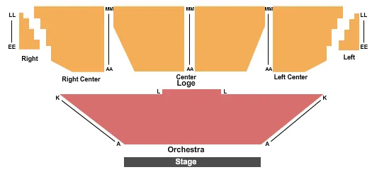 seating chart for Shea Center At William Paterson University - End Stage - eventticketscenter.com