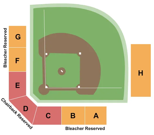 seating chart for Sherri Parker Lee Stadium - Softball - eventticketscenter.com