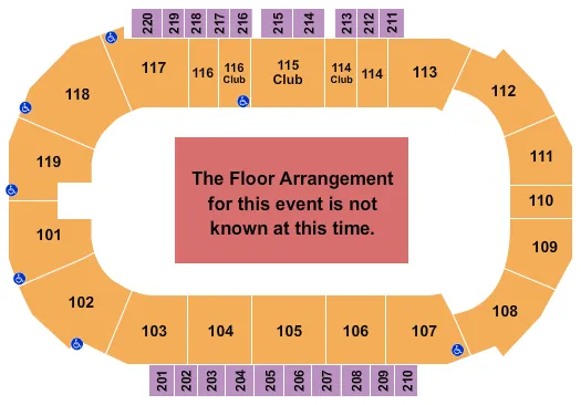 seating chart for Showare Center - Generic Floor - eventticketscenter.com