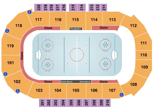 Hockey Seating Map