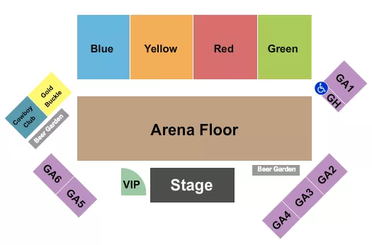 seating chart for Shouse Arena At Twin Falls County Fair - Endstage 2 - eventticketscenter.com